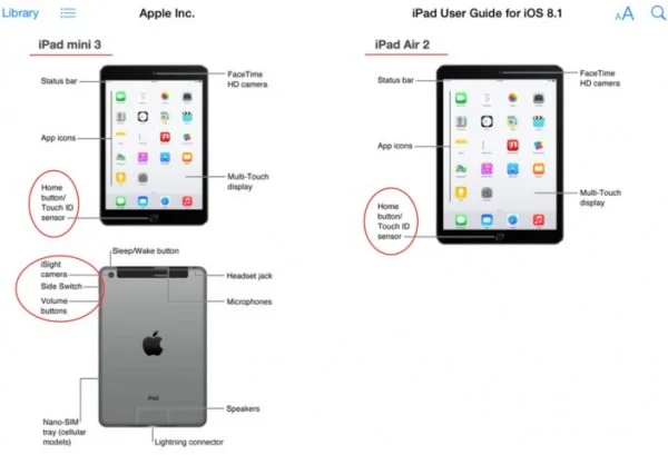 Apple iPad Mini 3 and iPad Air 2