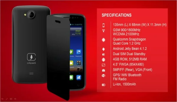 Cilipadi Infiniti HD-8 Specifications