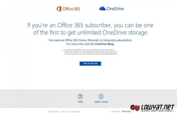 OneDrive Unlimited Storage