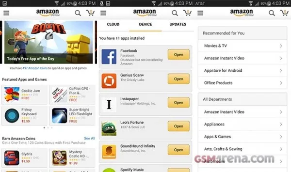 Amazon Appstore integrated into Amazon App