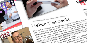 Computer Bild Letter to Tim Cook