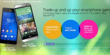 Maxis trade in to buy Xperia Z3