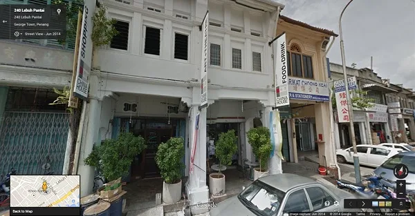 Street View Chinahouse Penang