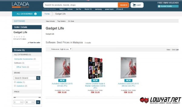 Questionable Listing At Lazada Malaysia