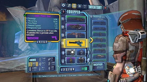 Borderlands Inventory