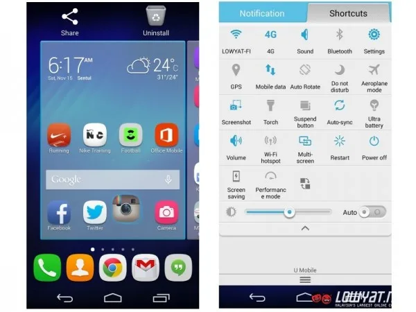 Huawei Honor 6 Home Screen