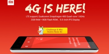 Redmi Note 4G is here