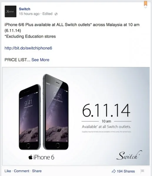 Switch iPhone