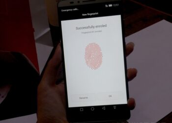 Registering of fingerprint works much the same as on iOS
