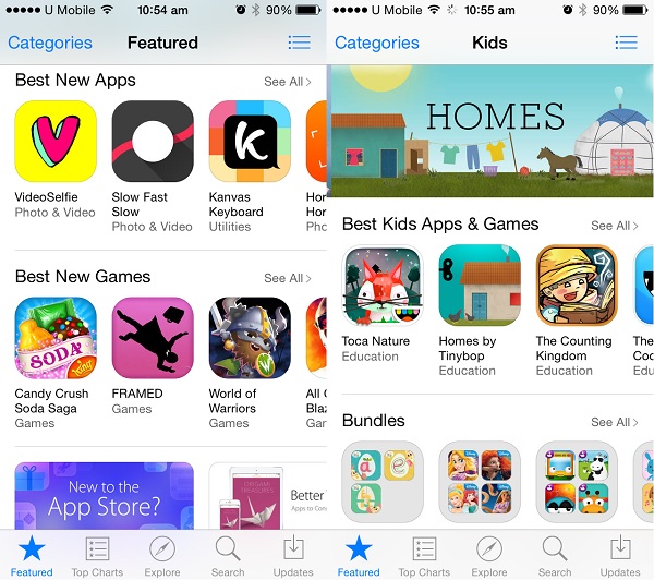 iOS App Store List