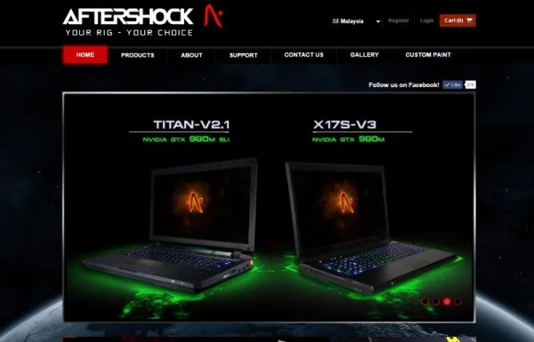Aftershock PC in Ringgit Malaysia