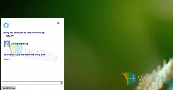 Cortana Windows10