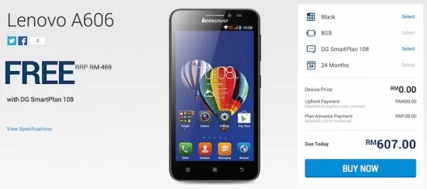DiGi Lenovo A606 Free