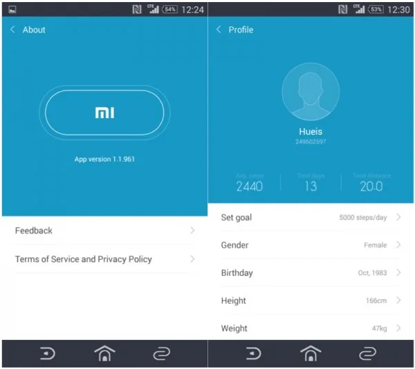 Mi Band App