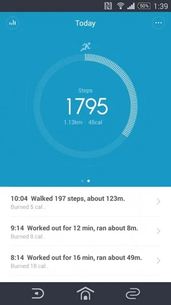 Mi Band App with Summary