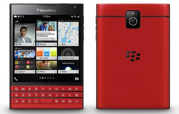 Red BlackBerry Passport