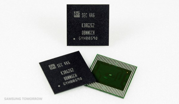 Samsung LPDDR4 4GB RAM Mass Production