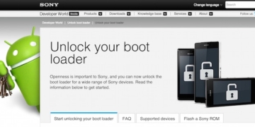 Sony Unlock Bootloader