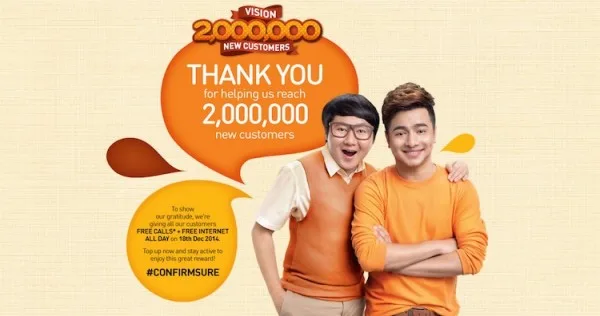 U Mobile Vision 2 Million Achieved