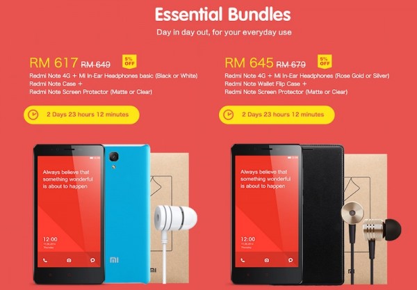 Xiaomi Malaysia Redmi NOte 4G Bundle