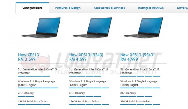 2015 Dell XPS 13 at Dell Malaysia