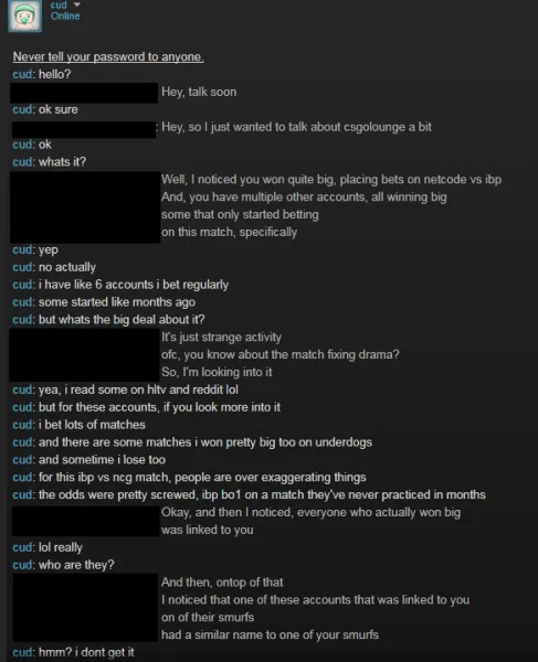 CSGO Matchfixing