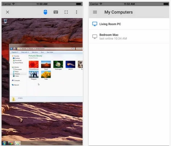 Google Remote Desktop App for iOS