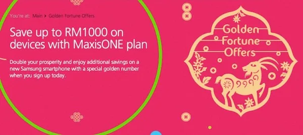 Maxis CNY 2015 Golden Fortune Promotion
