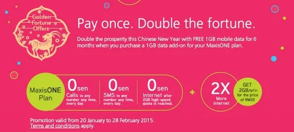 Maxis CNY Double Add On Data Promo