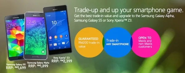 Maxis Trade In Promotion with Galaxy S5
