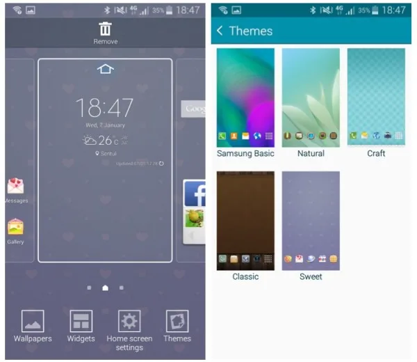 Samsung Galaxy A5 Themes