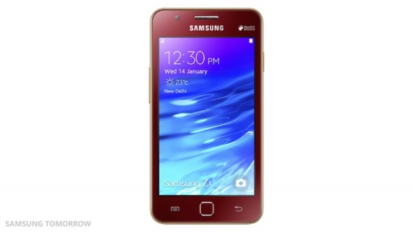 Samsung_Z1_Front_Red