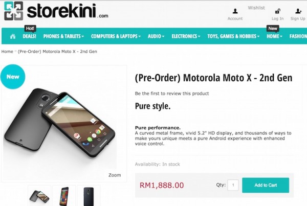 Storekini Moto X 2014