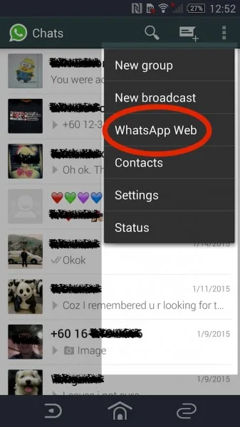 WhatsApp Web Android