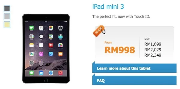 Celcom iPad mini 3