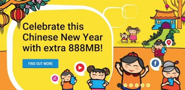 Digi 888MB free Internet