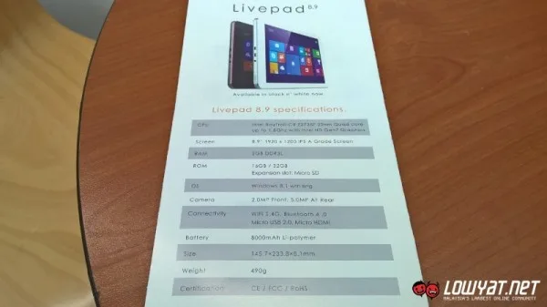 IPRO Livepad 8.9 Windows 8.1 Tablet 03