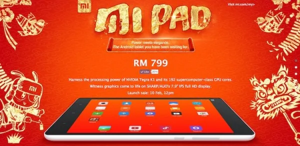 Mi Pad Malaysia RM799