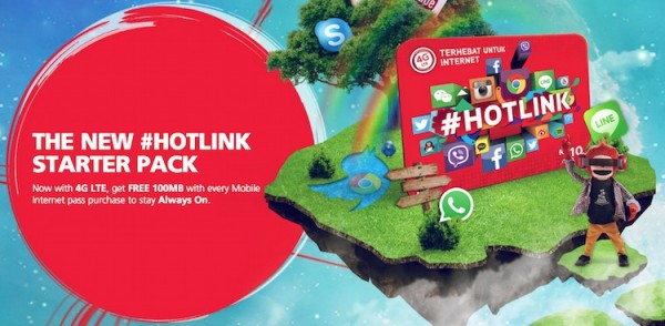 New Hotlink with Free 100MB Data