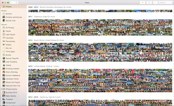 New Photos App for Mac Collection