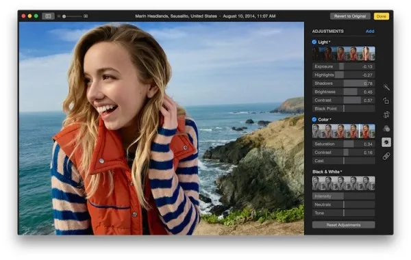 New Photos app for Mac Edit