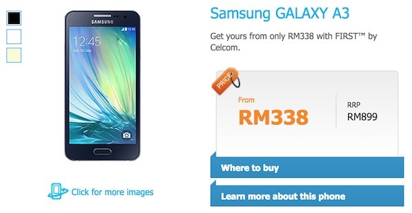 Celcom Samsung Galaxy A3