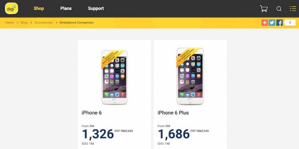 Digi increase iPhone 6 Price
