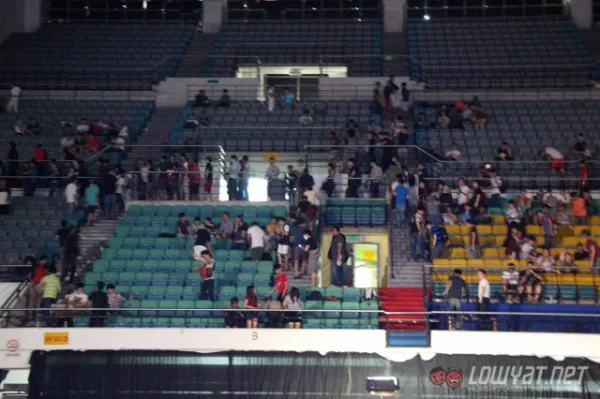 Fans leaving