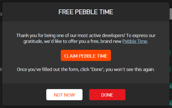Free Pebble Time