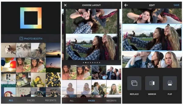 Instagram Layout Screenshot