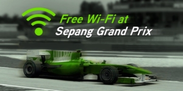 Maxis Free Wifi at Sepang F1 Grand Prix