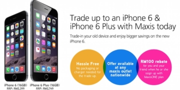 Maxis Trade In Promotion iPhone 6 iPhone 6 Plus Banner