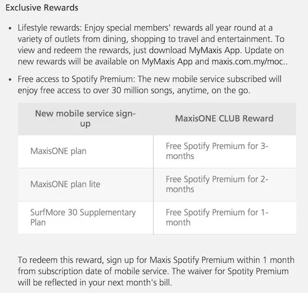 MaxisONE Club Exclusive Rewards for Elite and Select Members