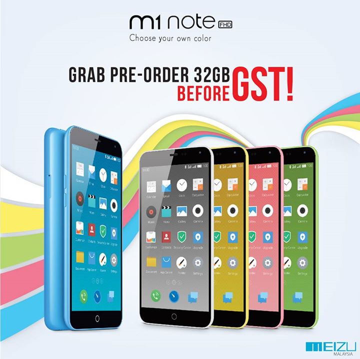 Meizu Malaysia Opens Pre-Order for 32GB M1 Note, To Be ...